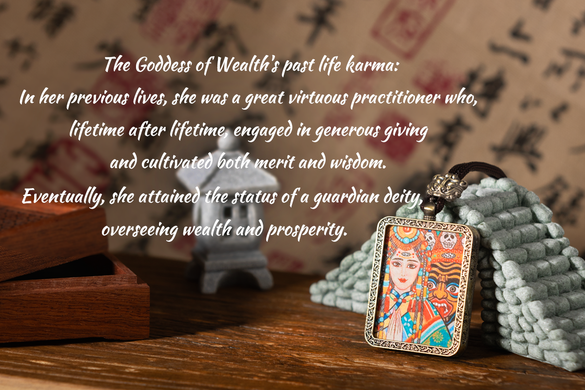 The Past and Present Thangka Pendant