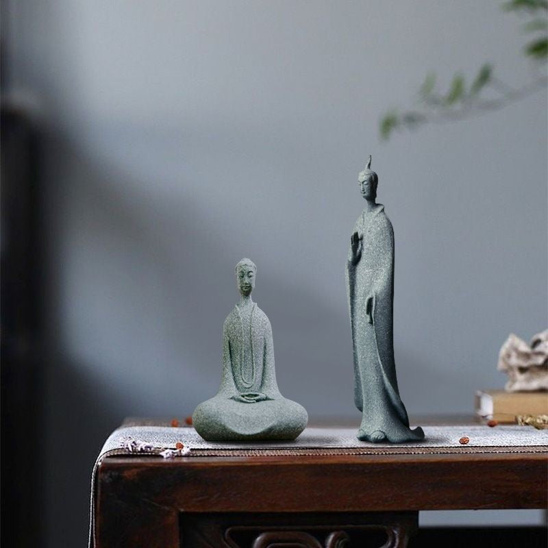 Qing Sha Stone Three Saints of Northern Wei
