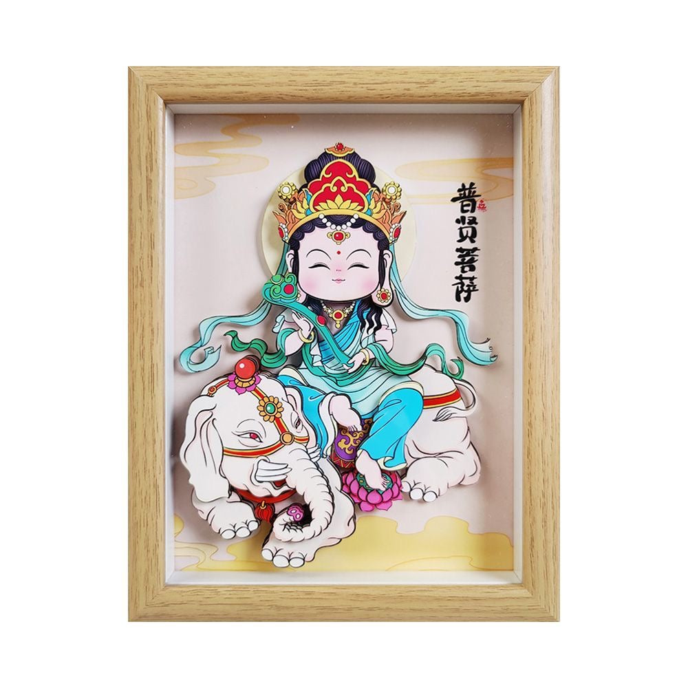 Samantabhadra Bodhisattva Three-Dimensional Furniture Ornament