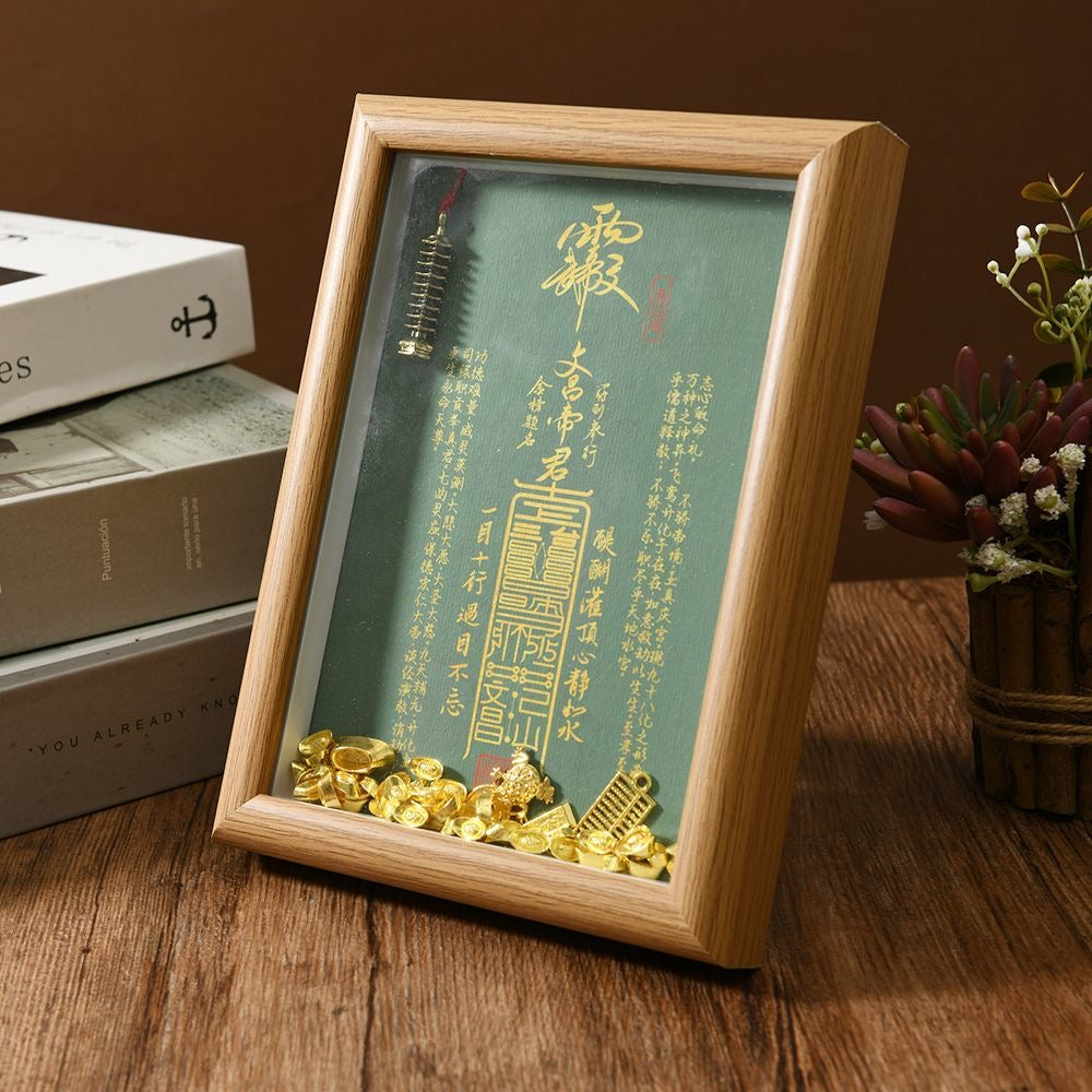 Taoist Wenchang Dijun Photo Frame Ornament