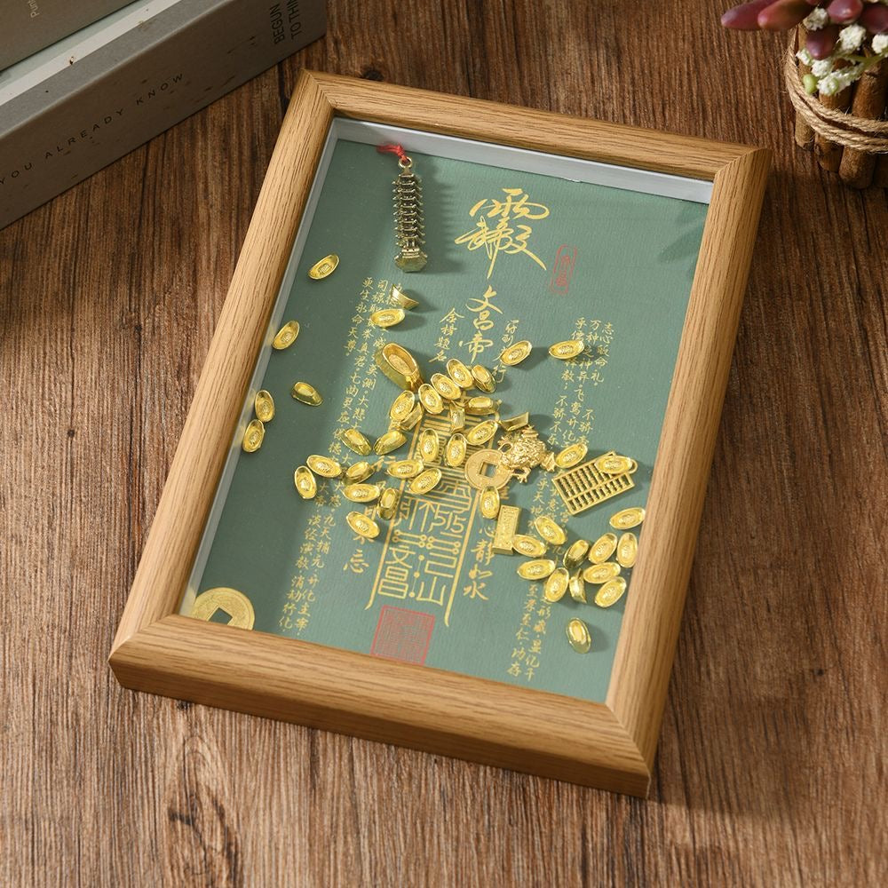 Taoist Wenchang Dijun Photo Frame Ornament