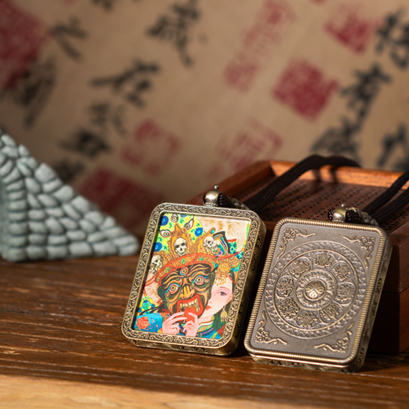 The Past and Present Thangka Pendant