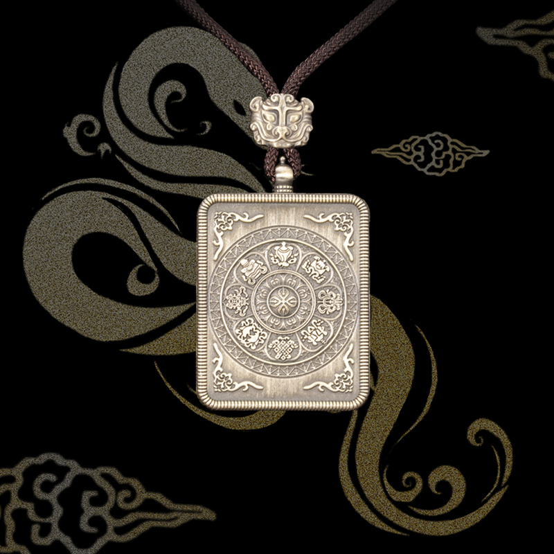 The Past and Present Thangka Pendant