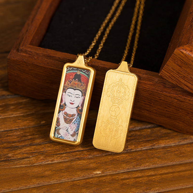 Mahāsthāmaprāpta Thangka Pendant