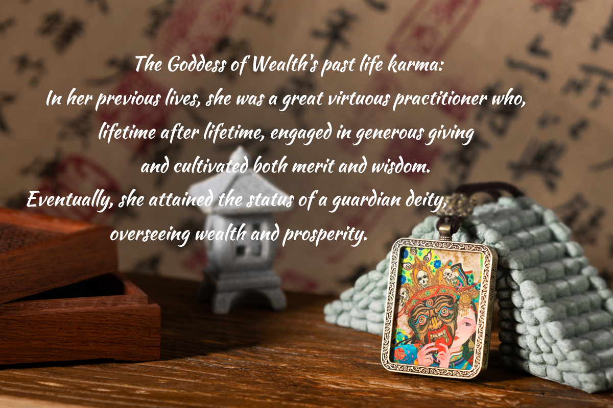 The Past and Present Thangka Pendant