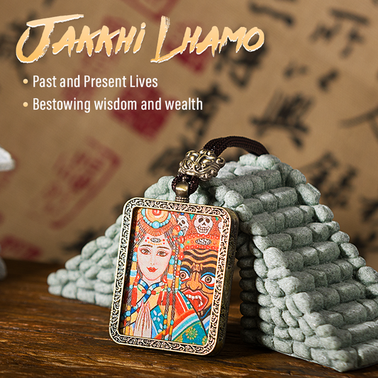 The Past and Present Thangka Pendant