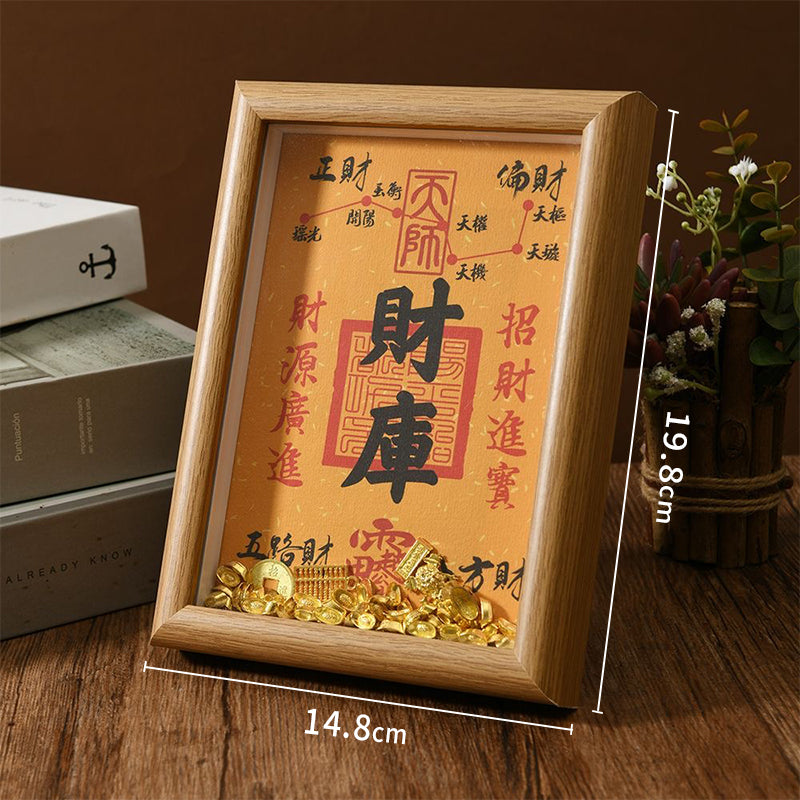 Treasury Gold Ingot Photo Frame Ornament