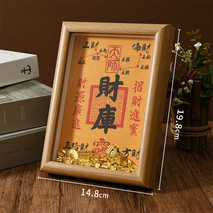 Treasury Gold Ingot Photo Frame Ornament