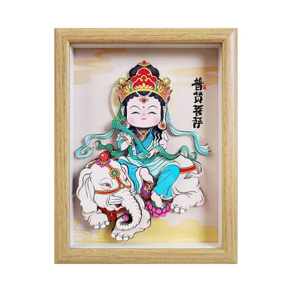 Samantabhadra Bodhisattva Three-Dimensional Furniture Ornament