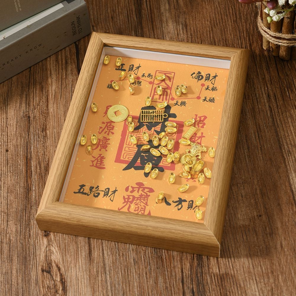 Treasury Gold Ingot Photo Frame Ornament