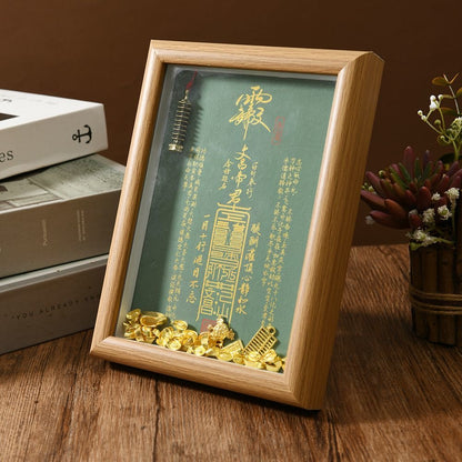 Taoist Wenchang Dijun Photo Frame Ornament