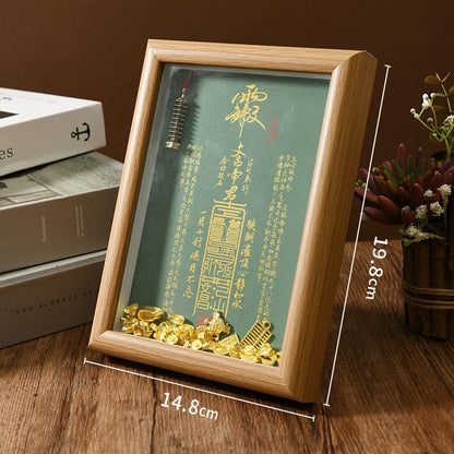 Taoist Wenchang Dijun Photo Frame Ornament