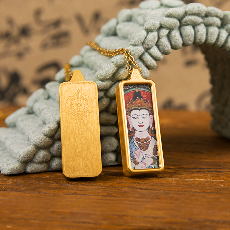 Mahāsthāmaprāpta Thangka Pendant