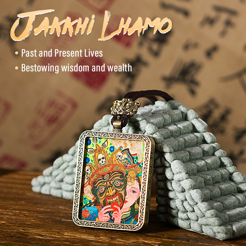 The Past and Present Thangka Pendant