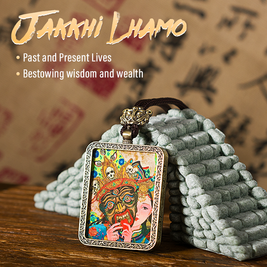 The Past and Present Thangka Pendant