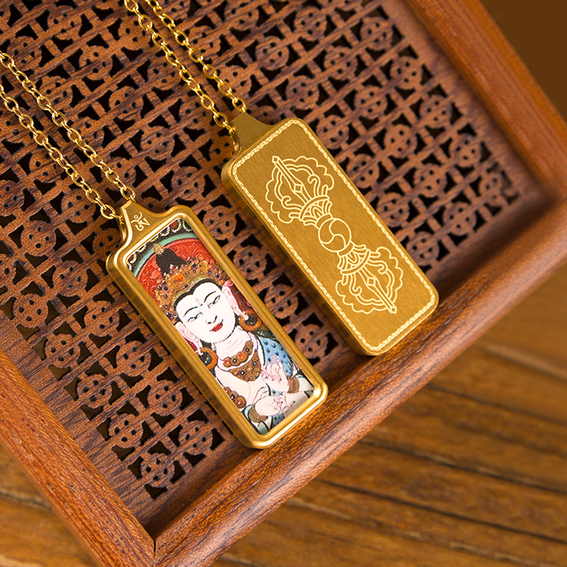 Mahāsthāmaprāpta Thangka Pendant