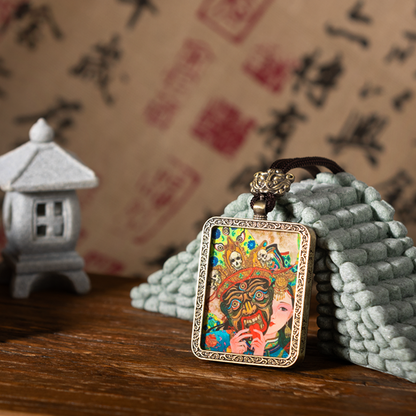 The Past and Present Thangka Pendant