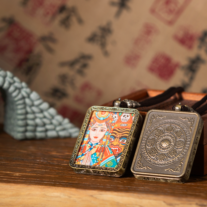 The Past and Present Thangka Pendant