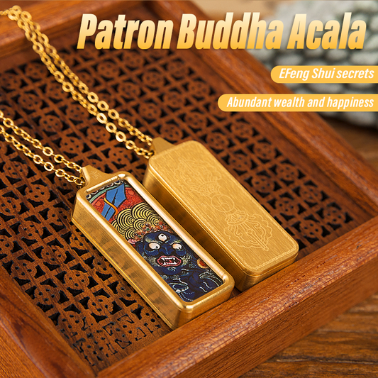 Patron Buddha Acala Tangka Pendant